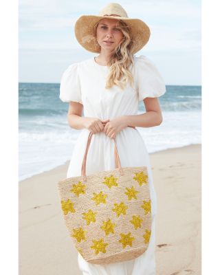 Soleil Large Raffia Tote