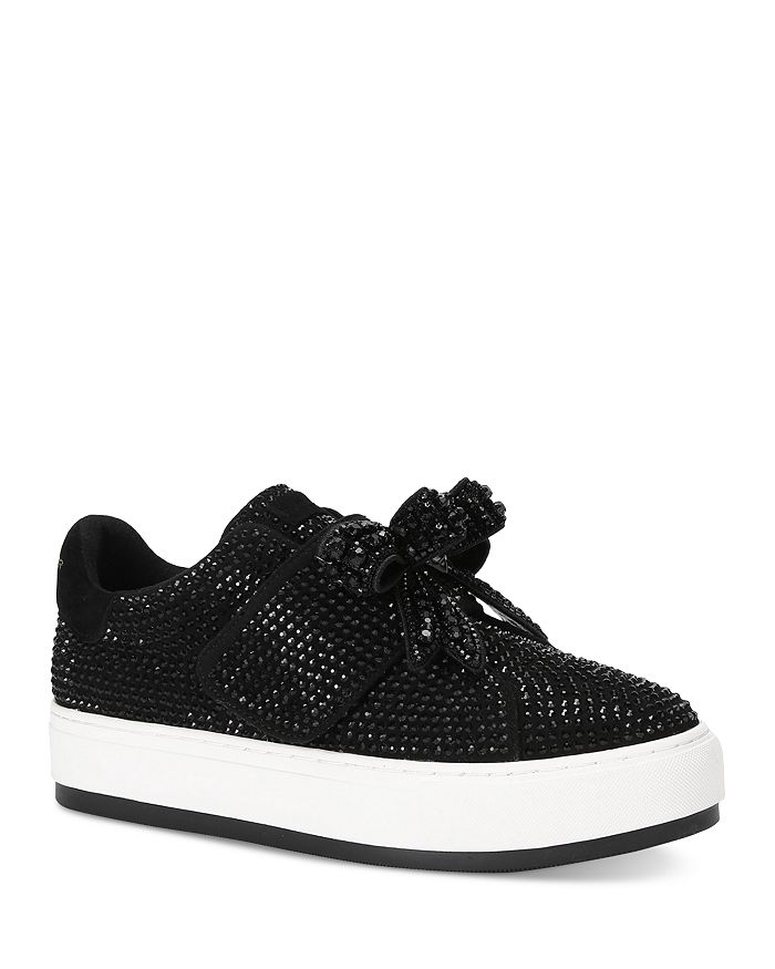 KURT GEIGER LONDON Women's Laney Bow Low Top Sneakers | Bloomingdale's