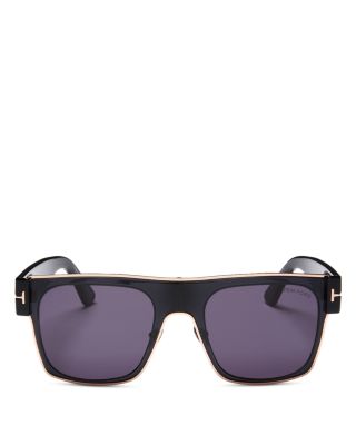 Metal Accent Square Sunglasses, 54mm