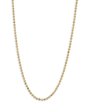 Ball Chain Necklace in 18K Gold Plated Sterling Silver, 16