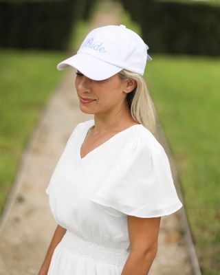 Women's Bride Bow Baseball Hat
