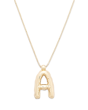 Bloomingdale's Helium Initial Pendant Necklace In 14k Gold, 16-18