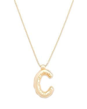 Bloomingdale's Helium Initial Pendant Necklace In 14k Gold, 16-18