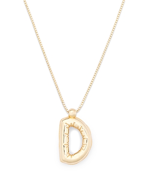 Bloomingdale's Helium Initial Pendant Necklace In 14k Gold, 16-18