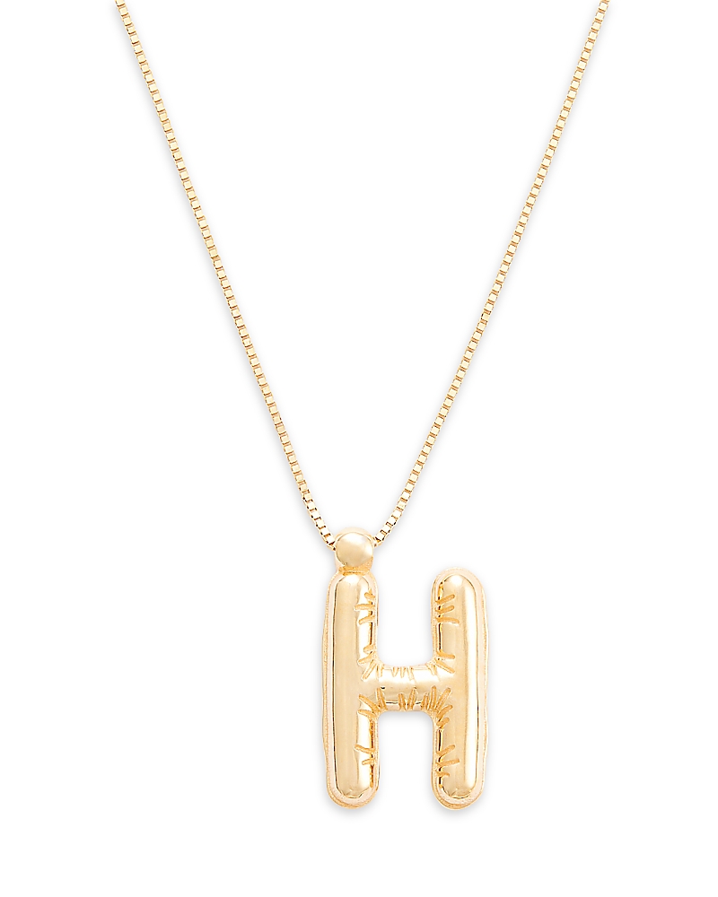 Bloomingdale's Helium Initial Pendant Necklace In 14k Gold, 16-18