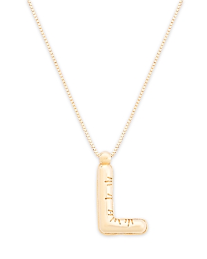 Bloomingdale's Helium Initial Pendant Necklace In 14k Gold, 16-18 In L
