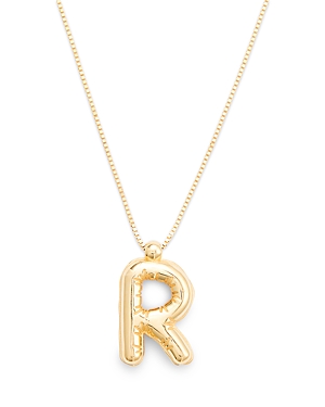 Bloomingdale's Helium Initial Pendant Necklace In 14k Gold, 16-18 In R