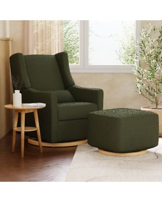 Kiwi Boucl&eacute; Electronic Recliner & Swivel Glider with USB Port