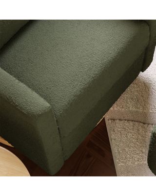 Kiwi Boucl&eacute; Electronic Recliner & Swivel Glider with USB Port