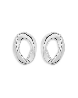 UNOde50 Sculpted Link Hoop Earrings