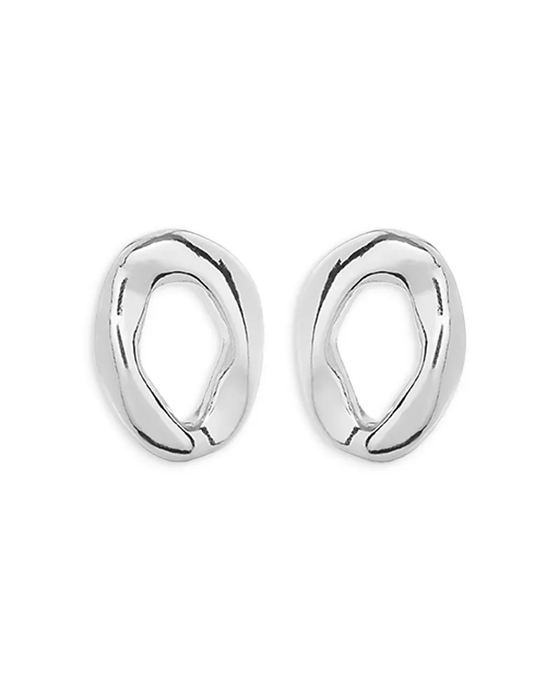 UNOde50 Sculpted Link Hoop Earrings
