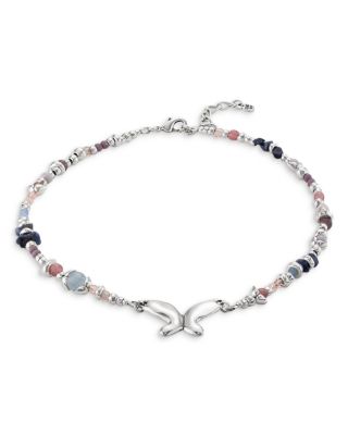  Crystal Beaded Butterfly Necklace