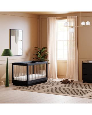 Harlow Acrylic 3 in 1 Convertible Crib with Toddler Bed Conversion Kit