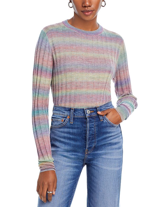 RE/DONE Poor Boy Ribbed Slim Sweater Bloomingdale's