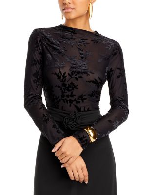 WAYF - Vicki Ruched Long Sleeve Top