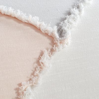 Color Block Fringe Comforter Set, Full/Queen