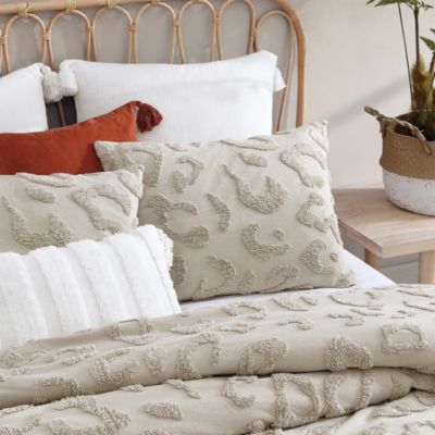 Chenille Leopard Bedding Set