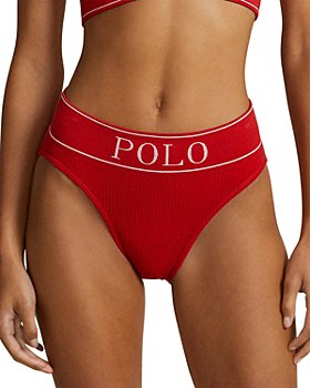 Polo Ralph Lauren Flocked Pony Logo Mesh Bikini Briefs