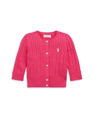 Ralph Lauren - Girls' Mini-Cable Cotton Cardigan - Baby