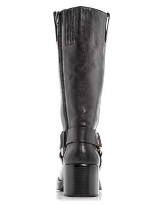 Women's Reflection Block Heel Moto Boots