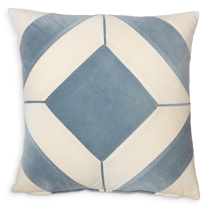Roselli Trading Diamond Decorative Pillow, 20 X 20 In Blue