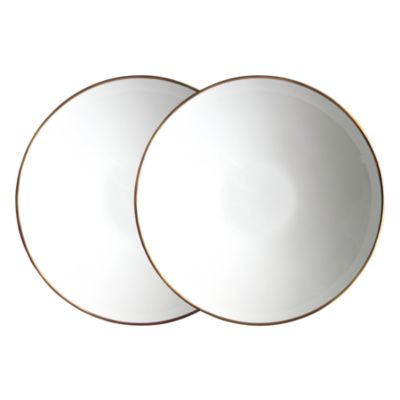 Alex Gold 8" Soup Pasta Bowl, Set of 2