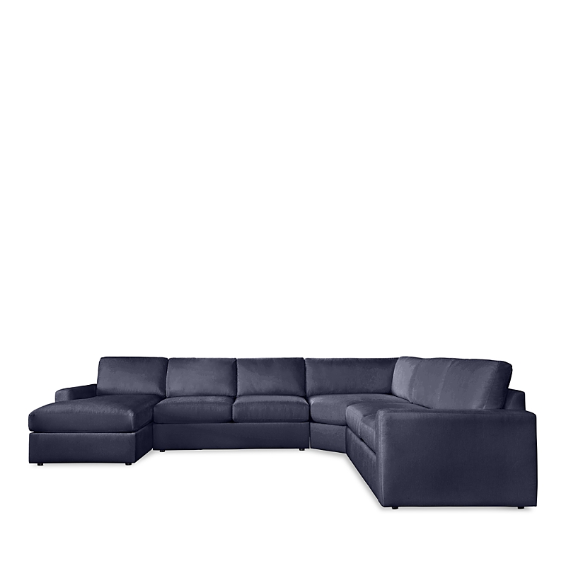 Bloomingdale's Rory 4 Piece Sectional Sofa - Exclusive In Kenley Midnight