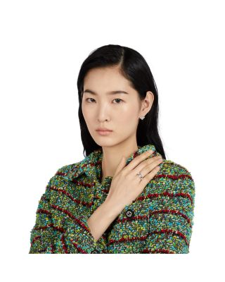 Sterling Silver Diagonal Interlocking G Ring