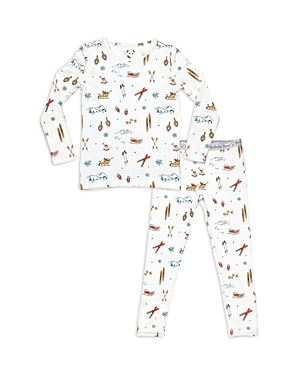 Bellabu Bear Unisex Vintage Holiday Kids Pajamas - Baby, Little Kid In White