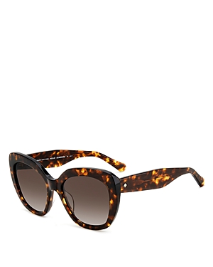 Shop Kate Spade New York Winslet Cat Eye Sunglasses, 55mm In Havana/brown Gradient