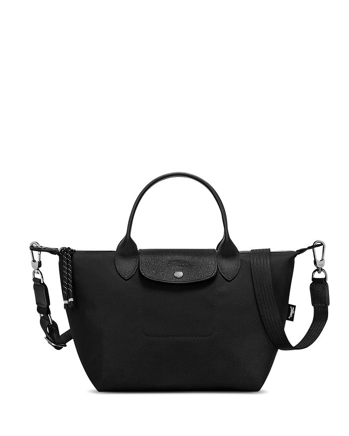 Longchamp Extra Small Le Pliage Energy Recycled Canvas Top Handle Bag in  Black