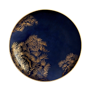 L'Objet Zen Bonsai Blue and Gold Round Tray