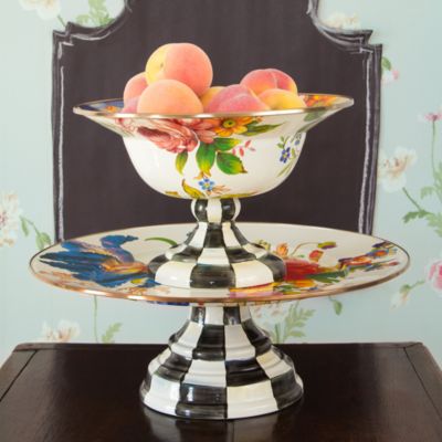 Flower Market Pedestal Platter