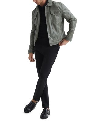 Trafford Merino Wool Slim Fit Long Sleeve Polo Shirt