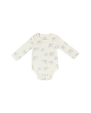 Pehr Unisex Follow Me Long Sleeve Bodysuit - Baby In Elephant