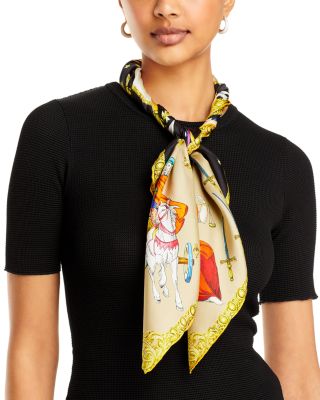 Echo In The Cards Silk Square Scarf