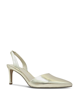 Kenneth Cole Women's Riley 70 Slingback High Heel Pumps In Champagne Leather