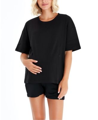 Anytime Anywhere Side Zip Maternity/Nursing Tee