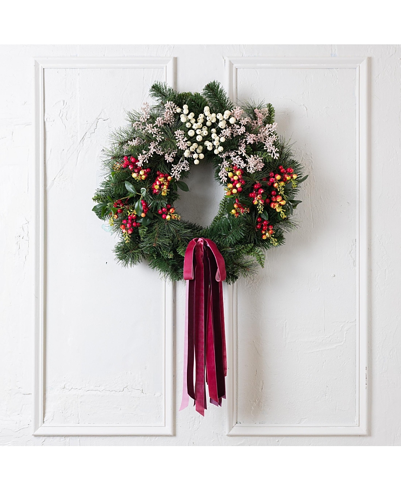 CocoBella Ruby Holiday Wreath