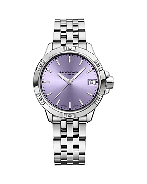Shop Raymond Weil Tango Classic Watch, 30mm In Purple/silver