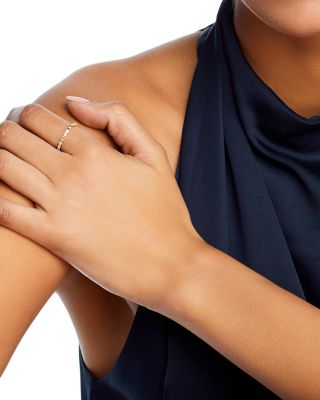 Diamond Baguette & Round Eternity Band in 14K Yellow Gold, 0.70 tcw