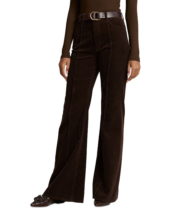 Black Corduroy Hollywood Trousers
