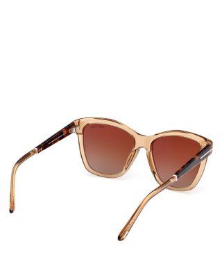 Square Plastic Sunglasses, 54mm