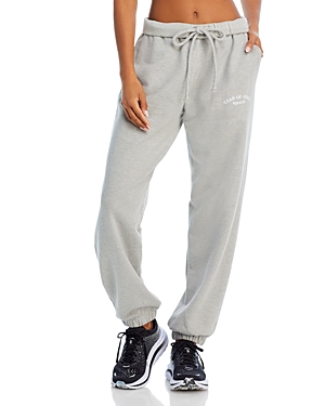 Year Of Ours Cotton Jogger Sweatpants In Heather Grey