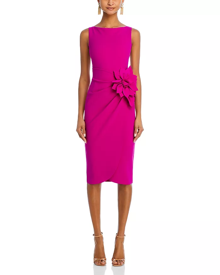 Chiara Boni La Petite Robe Glenaly Flower-Appliqué Dress