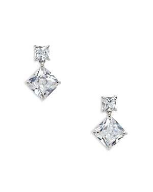 kate spade new york Showtime Cubic Zirconia Square Drop Earrings