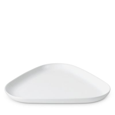 White Fluted 4 Piece Serving Set