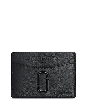 Shop Marc Jacobs The Utility Snapshot Dtm Card Case In Black/shiny Black
