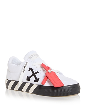 Shop Off-white Low Top Sneakers In White/black