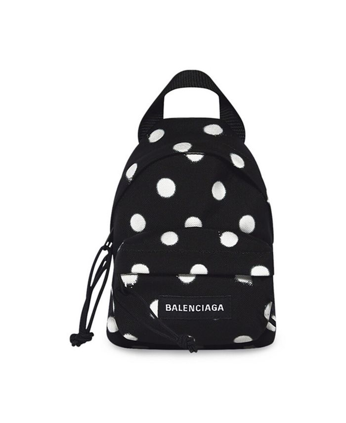 Balenciaga Explorer Mini Backpack Sprayed Polka Dots Printed ...